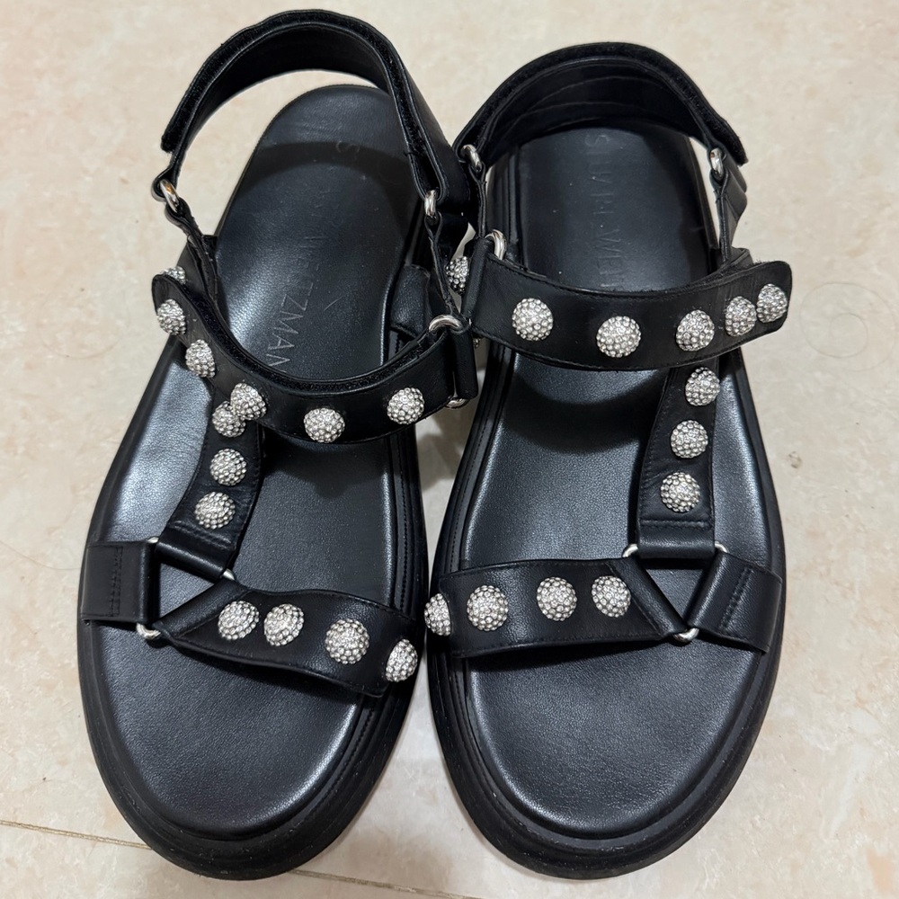 Stuart Weitzman Zoelie Crystal Ball Sandals